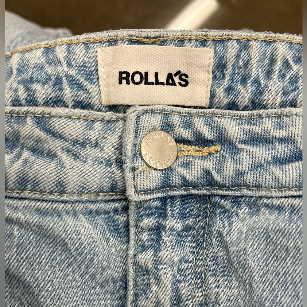 ROLLA'S High Rise Slim Jeans - Light Blue.    Size: 31 - Picture 2 of 5